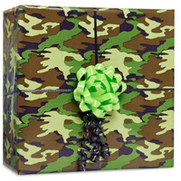 Camouflage Gift Wrap Kit