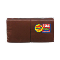 Chocolate Brown Big Party Pack - Beverage Napkins