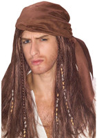 Caribbean Pirate Wig With Beads