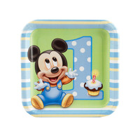 Disney Mickey's 1st Birthday Dessert Plates