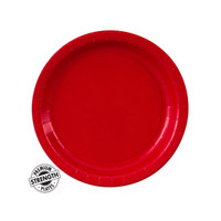 Classic Red (Red) Paper Dessert Plates