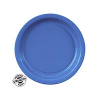 True Blue (Blue) Paper Dessert Plates