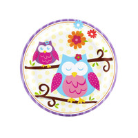 Owl Blossom Dessert Plates