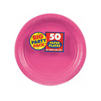 Bright Pink Big Party Pack Dessert Plates