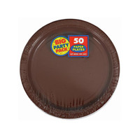 Chocolate Brown Big Party Pack Dessert Plates