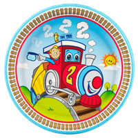 Two-Two Train 2nd Birthday Dinner Plates