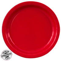 Classic Red (Red) Paper Dinner Plates