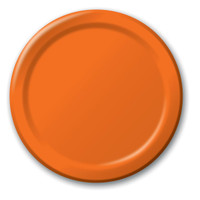 Sunkissed Orange (Orange) Paper Dinner Plates