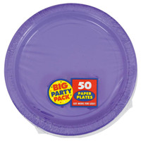 New Purple Big Party Pack Dinner Plates