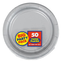 Silver Big Party Pack Dinner Plates