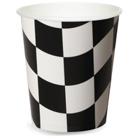 Black and White Check 9 oz. Paper Cups