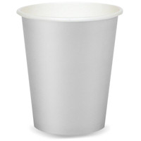 Shimmering Silver (Silver) 9 oz. Paper Cups