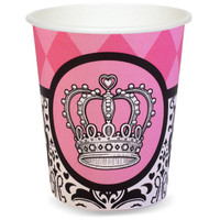 Elegant Princess Damask 9 oz. Paper Cups