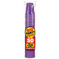New Purple Big Party Pack 16 oz. Plastic Cups