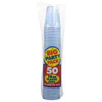 Pastel Blue Big Party Pack 16 oz. Plastic Cups