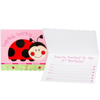 Ladybugs: Oh So Sweet 2nd Birthday Invitations