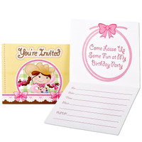 Pink Cowgirl Invitations
