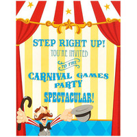 Carnival Games Invitations