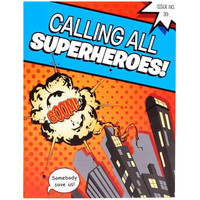 Superhero Comics Invitations