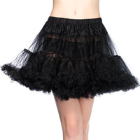 Tulle Petticoat Layered Black (One-Size)