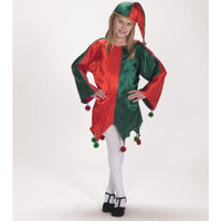 Satin Jingle Elf Child Costume