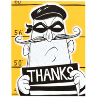 Cops and Robbers Party Thank-You Notes