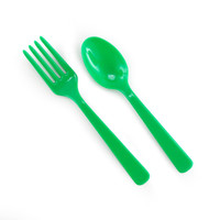 Forks & Spoons - Green