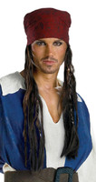 Pirates of the Caribbean - Captain Jack Sparrow Headband With Hair