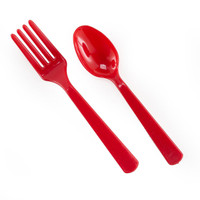 Forks & Spoons - Red
