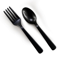 Forks & Spoons - Black