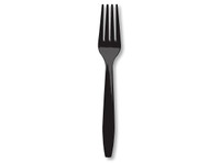 Black Velvet (Black) Plastic Forks