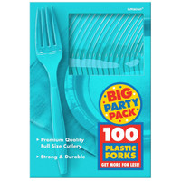 Caribbean Blue Big Party Pack - Forks