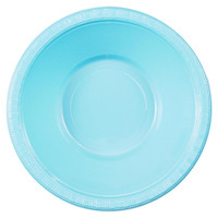 Pastel Blue (Light Blue) Plastic Bowls