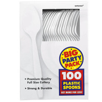 Frosty White Big Party Pack - Spoons