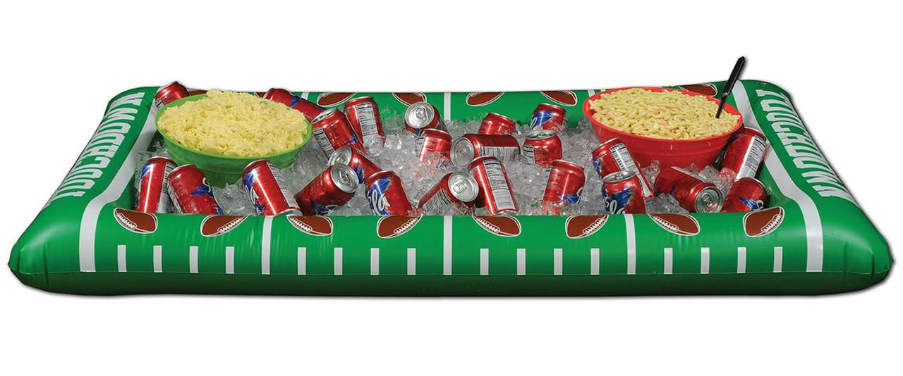 inflatable football buffet cooler