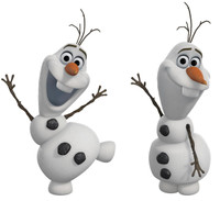 Disney Frozen Olaf the Snowman Peel and Stick Wall Decals