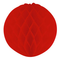 Red 12" Honeycomb Ball