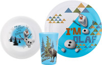 Disney Frozen Olaf Plate, Bowl & Tumbler Set