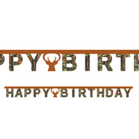 Hunting Camo Jointed Happy Birthday Banner