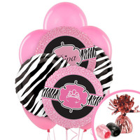 Diva Zebra Print Balloon Bouquet