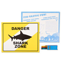 Sharks Activity Placemat Kit for 4