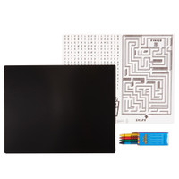 Black Activity Placemat Kit for 4