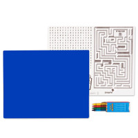 Royal Blue Activity Placemat Kit for 4