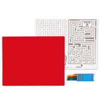 Red Activity Placemat Kit for 4