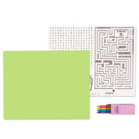 Lime Green Activity Placemat Kit for 4