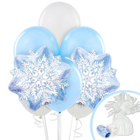 Snowflake Winter Wonderland Balloon Bouquet