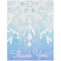 Snowflake Winter Wonderland Thank-You Notes (8)