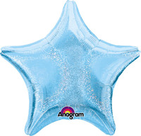 Pastel Blue Dazzler Star Foil Balloon