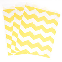 Mimosa Chevron Paper Treat Bags (10)