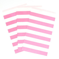 Candy Pink Striped Paper Treat Bags (15)